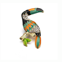 Broche Oiseau Toucan