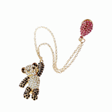 Broche de col à chaîne Panda
