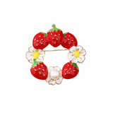Broche fruit Fraise