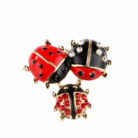 Broche Trio de Coccinelles