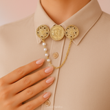 Broche de col à chaîne Excelsior