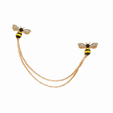 Broche de col à chaîne Bee